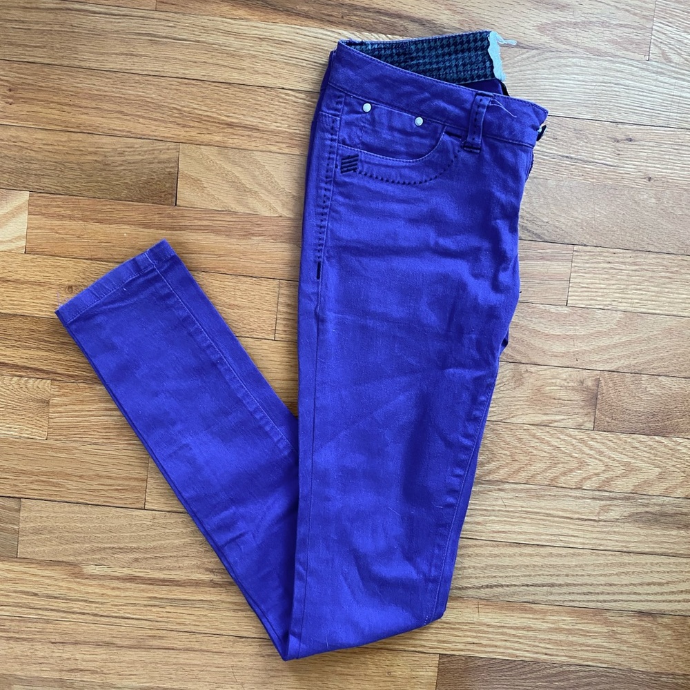 Purple Chor skinny pants